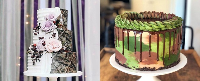 Top 60 Best Camo Wedding Cake Ideas – Camoflauge Icing Designs