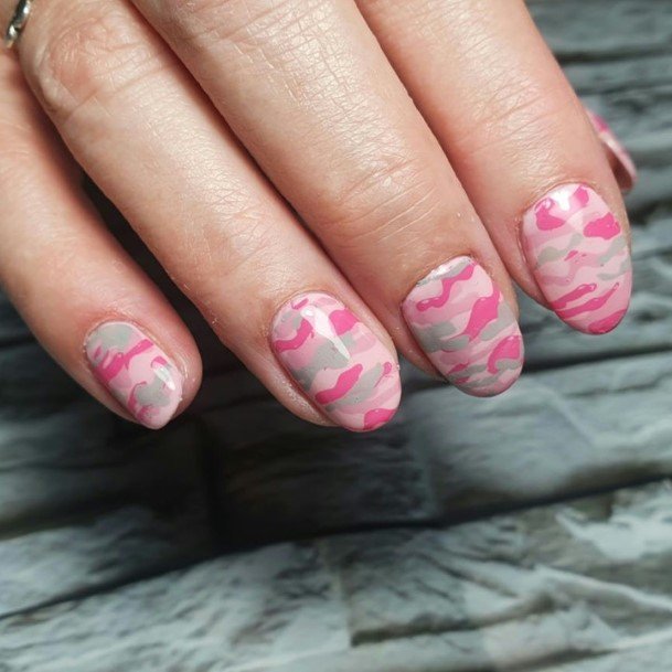 Camo Womens Feminine Camo Nails