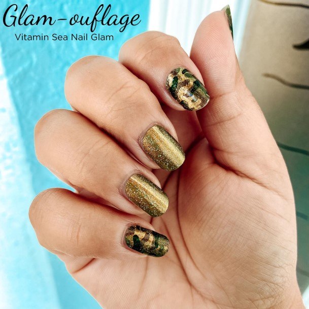 Camo Womens Nail Designs