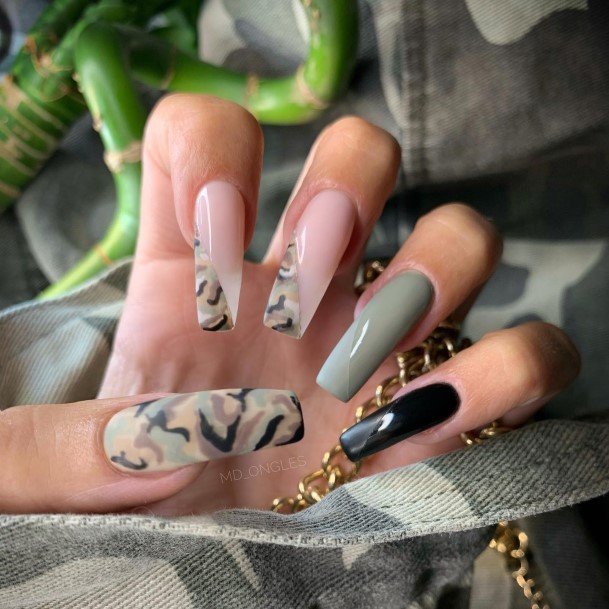 Camoic Womens Camo Nail Designs