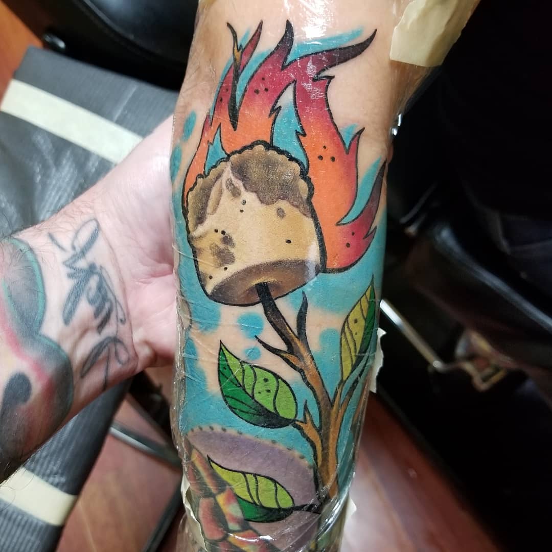 Campfire Womens Tattoo Ideas