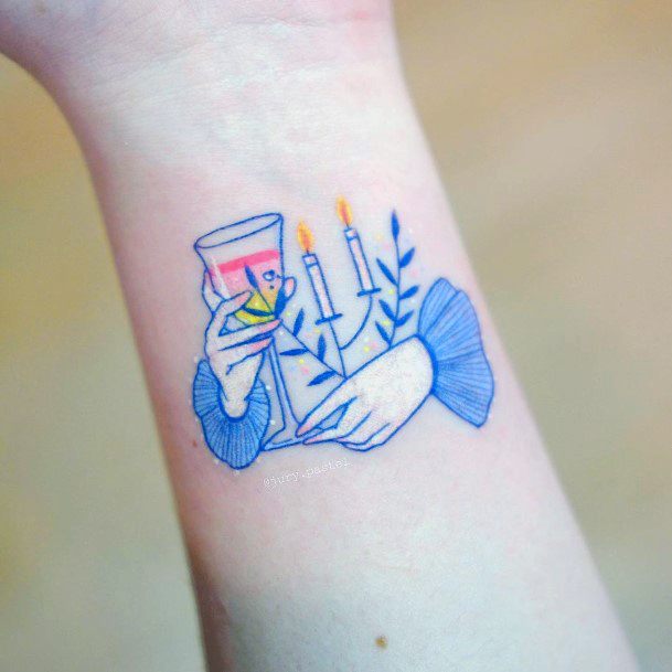 Candle Tattoo Design Inspiration For Women