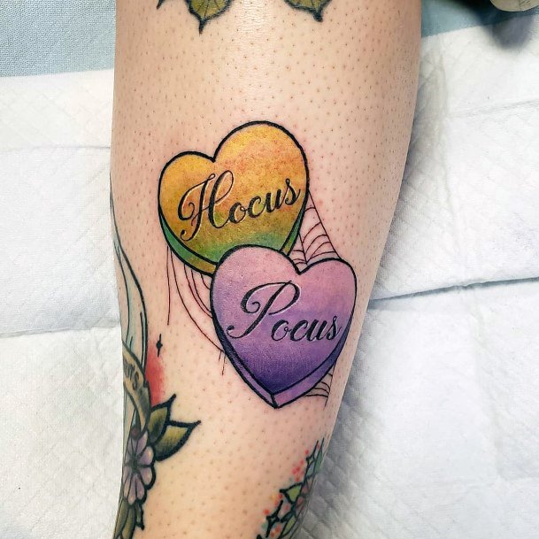 Candy Heartic Womens Candy Heart Tattoo Designs