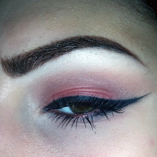 Candy Red And Brown Eyeshadow Women