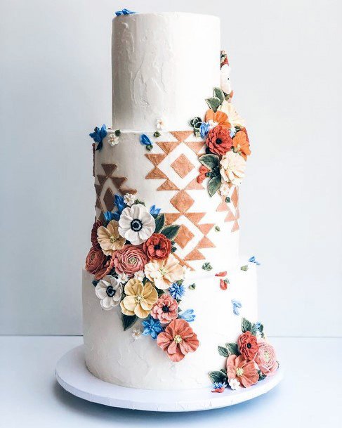 Captivating 3 Tier Wedding Cake Women