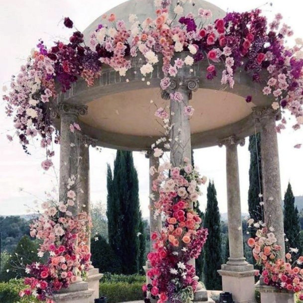 Captivating Dome Gazebo Extravagant Flower Design Inspiration For Wedding Ideas