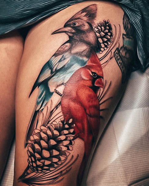 Discover 66 cardinal tattoo outline latest  incdgdbentre