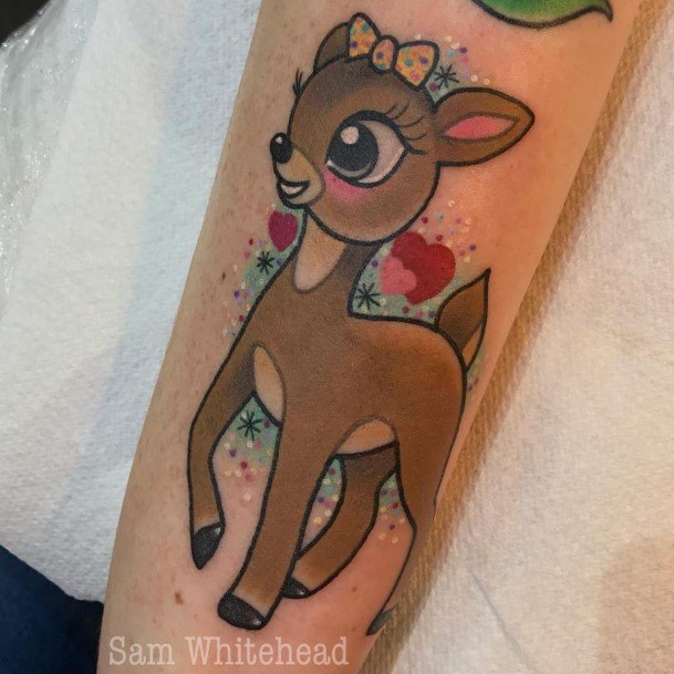 Caribou Reindeer Womens Tattoo Designs