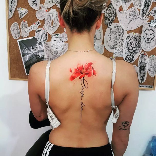 Carpe Diem Female Tattoo Designs