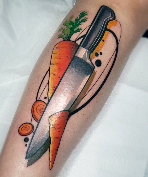 Carrot Tattoo Design Inspiration For Women