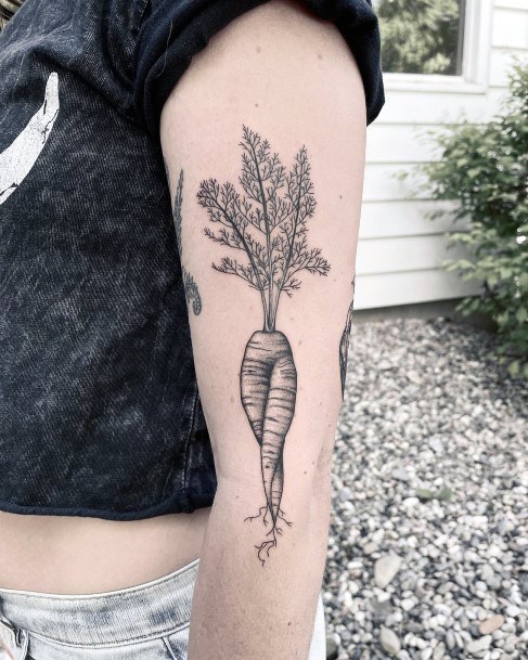 Carrot Womens Tattoo Designs