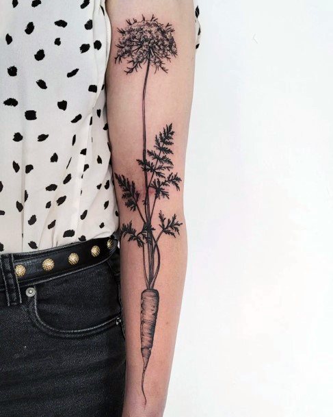 Carrot Womens Tattoo Ideas