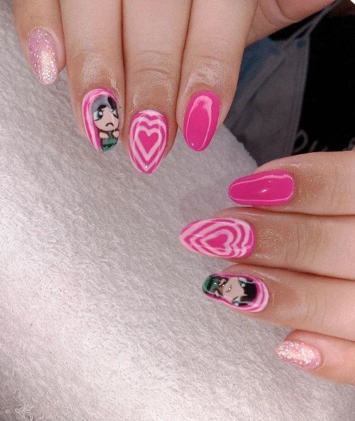 Cartoon Nail Feminine Designs