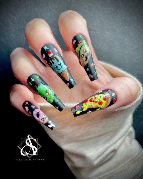 Cartoon Womens Nail Designs