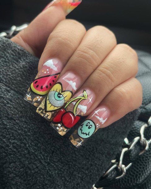 Cartoonic Womens Cartoon Nail Designs