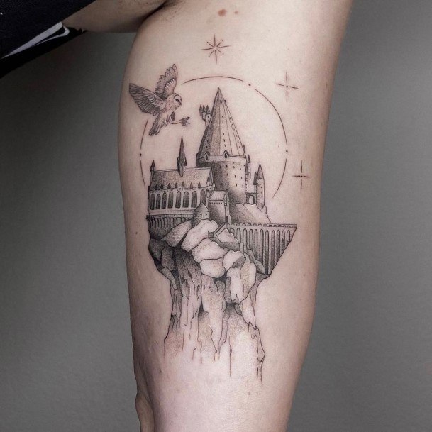 Castle Tattoos Feminine Ideas