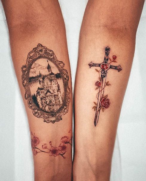 Castleic Womens Castle Tattoo Designs