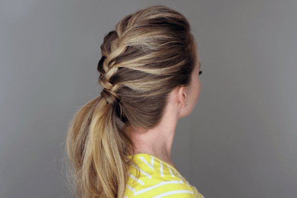 Casual French Braided Pony Hairstyle For Women