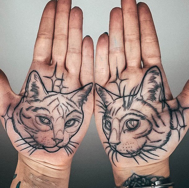 Cat Tattoo Inspiration Palm For Women