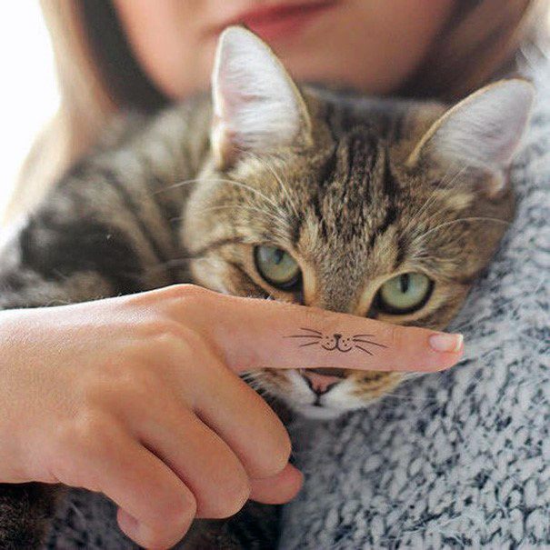 Cat Whiskers Tattoo For Women