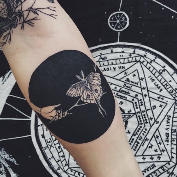 Catching A Butterfly Dark Tattoo Arms Women