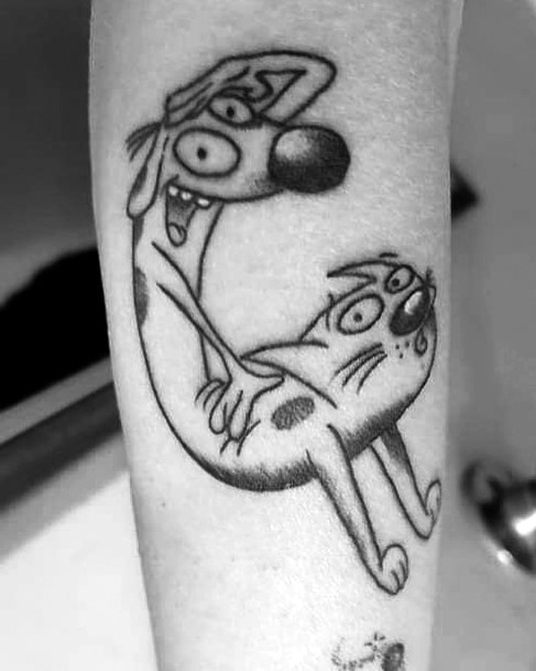 Catdog Tattoo Design Inspiration For Women