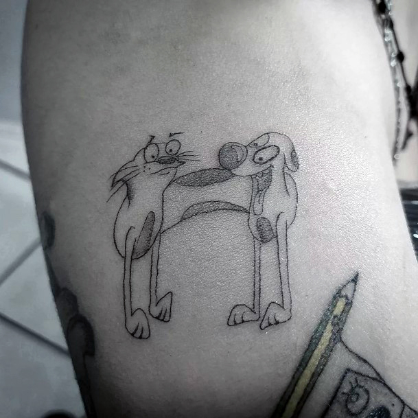 Catdog Tattoos Feminine Ideas