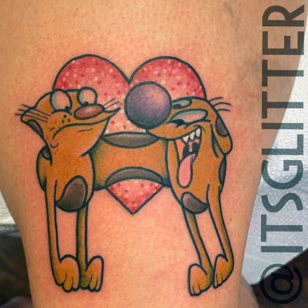 Catdog Womens Tattoo Designs