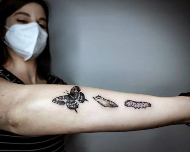 Caterpillar Female Tattoo Designs