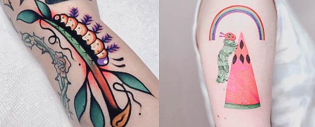 Top 100 Best Caterpillar Tattoos For Women – Metamorphosis Design Ideas