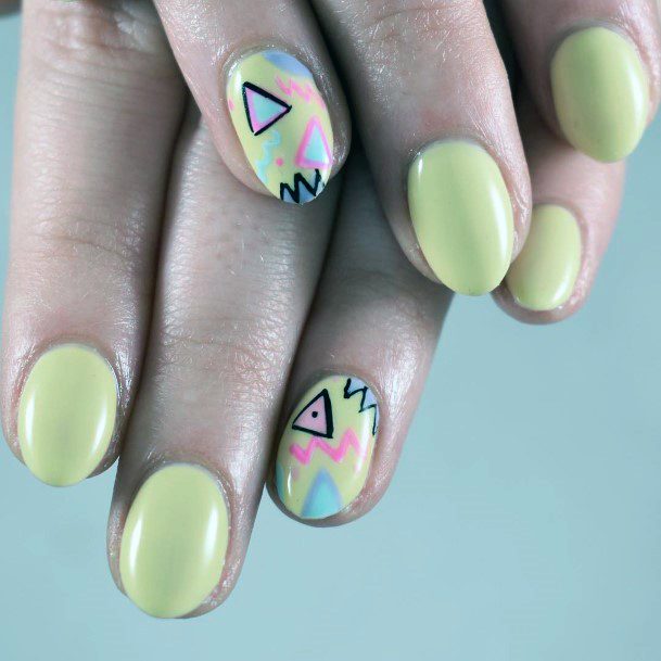 Celebrations Art Party Pale Yellow Nails For Women