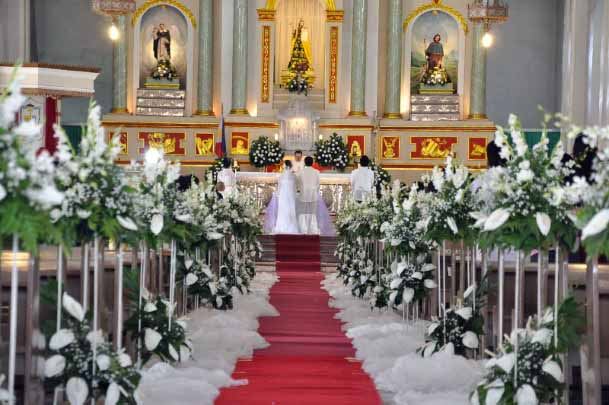 Celestial Church Wedding Decorations