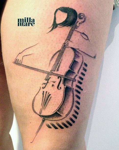 Cello Womens Tattoo Ideas