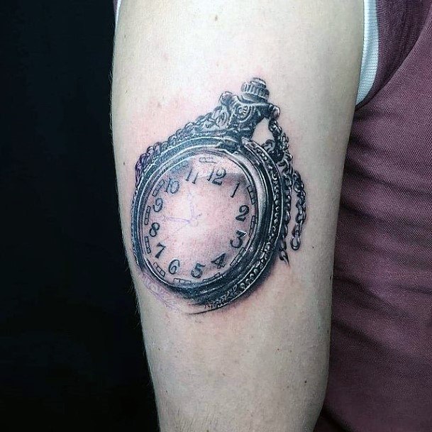 timeless clock tattoo