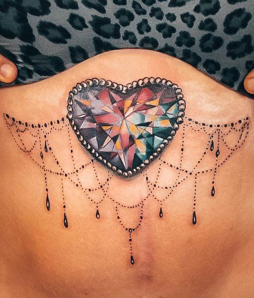 Chandelier Female Tattoo Designs