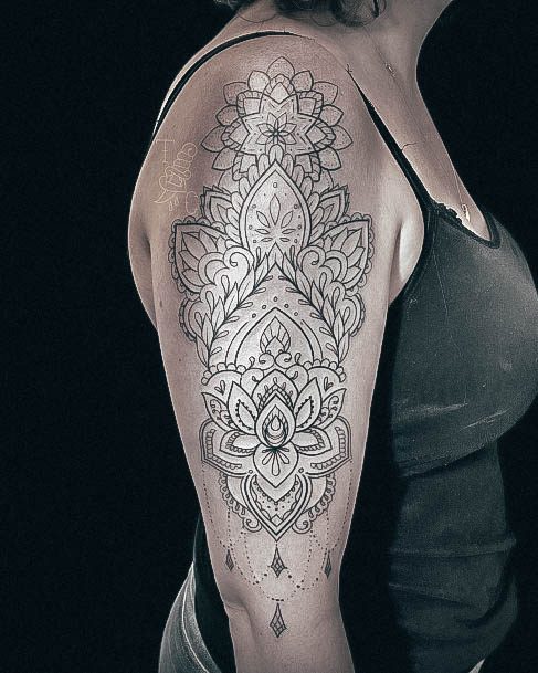 Chandelier Womens Tattoo Ideas