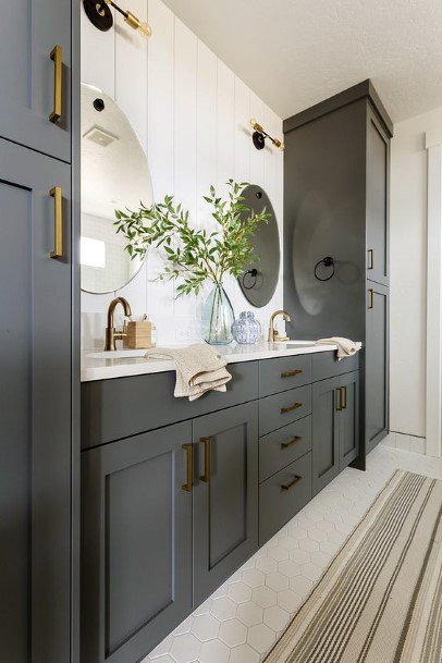 Charcoal Bathroom Cabinet Ideas