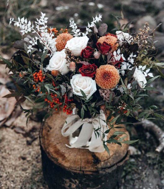 Charming Fall Wedding Flowers