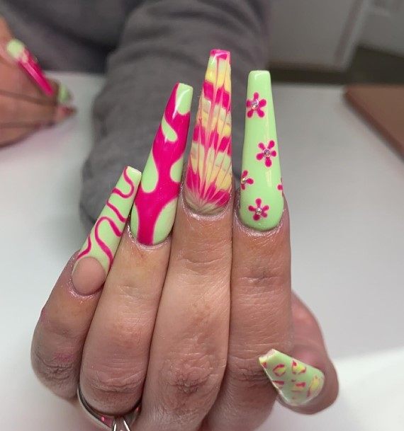 Charming Nails For Women Abstract