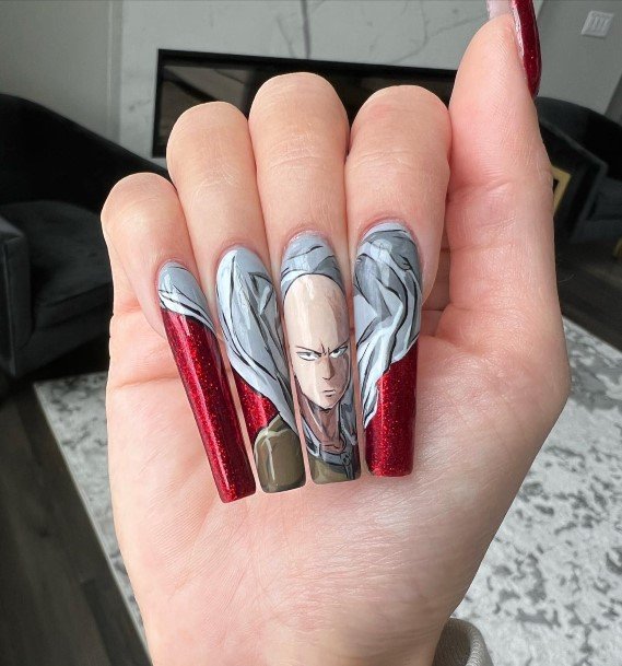 Charming Nails For Women Cartoon