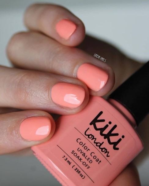 Charming Nails For Women Coral