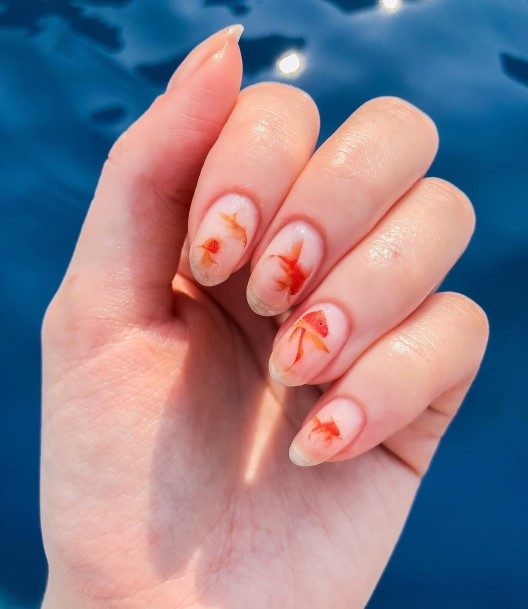 Charming Nails For Women Fish