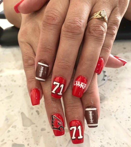 Charming Nails For Women Football