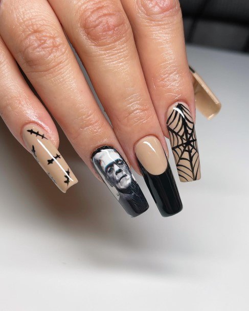 Charming Nails For Women Frankenstein