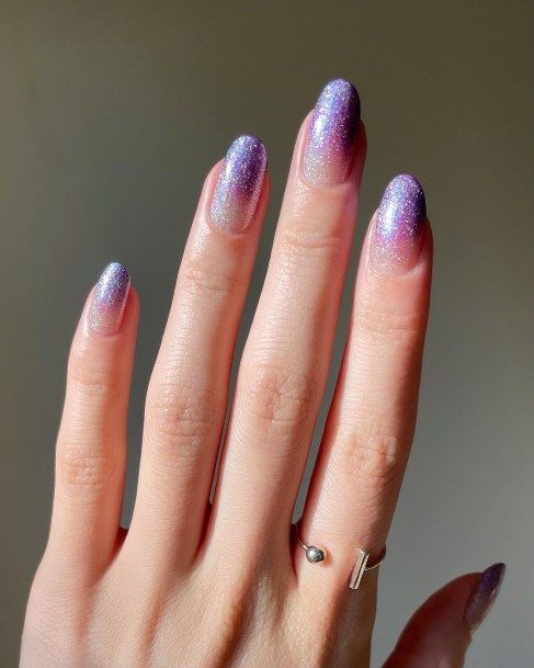 Charming Nails For Women Glitter French Tip