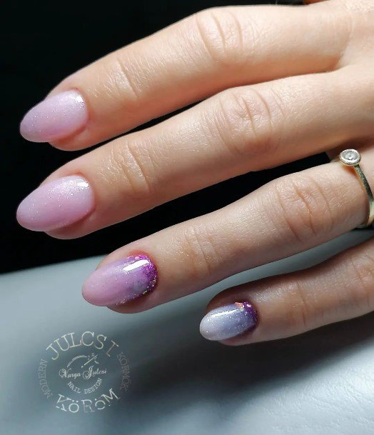 Charming Nails For Women Glitter Ombre