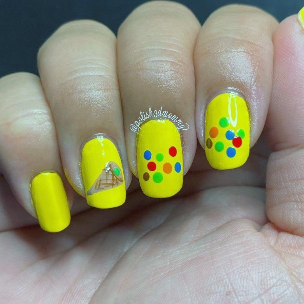 Charming Nails For Women Ice Cream