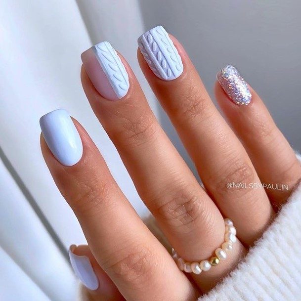 Charming Nails For Women Light Blue