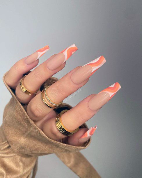 Charming Nails For Women Long French