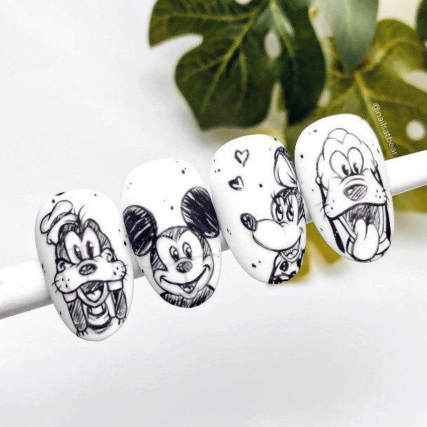 Charming Nails For Women Mickey Mouse